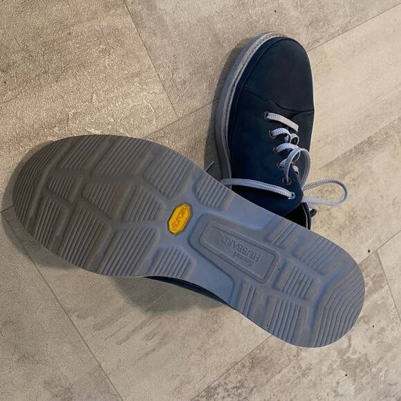 Samuel Hubbard Blue Leather Lace Up Vibram Comfortable Every Day Wear Shoes 12 - Picture 10 of 11